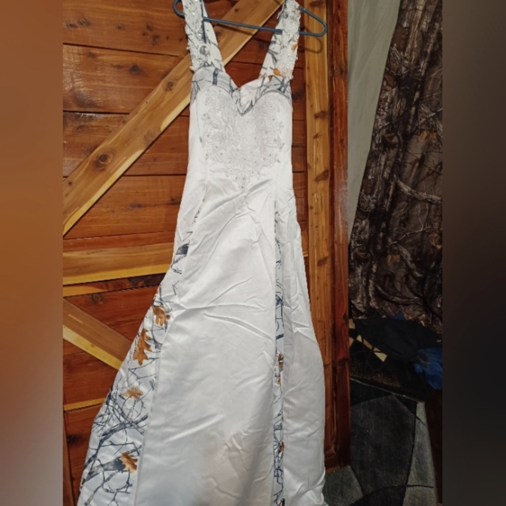 Camo wedding dress